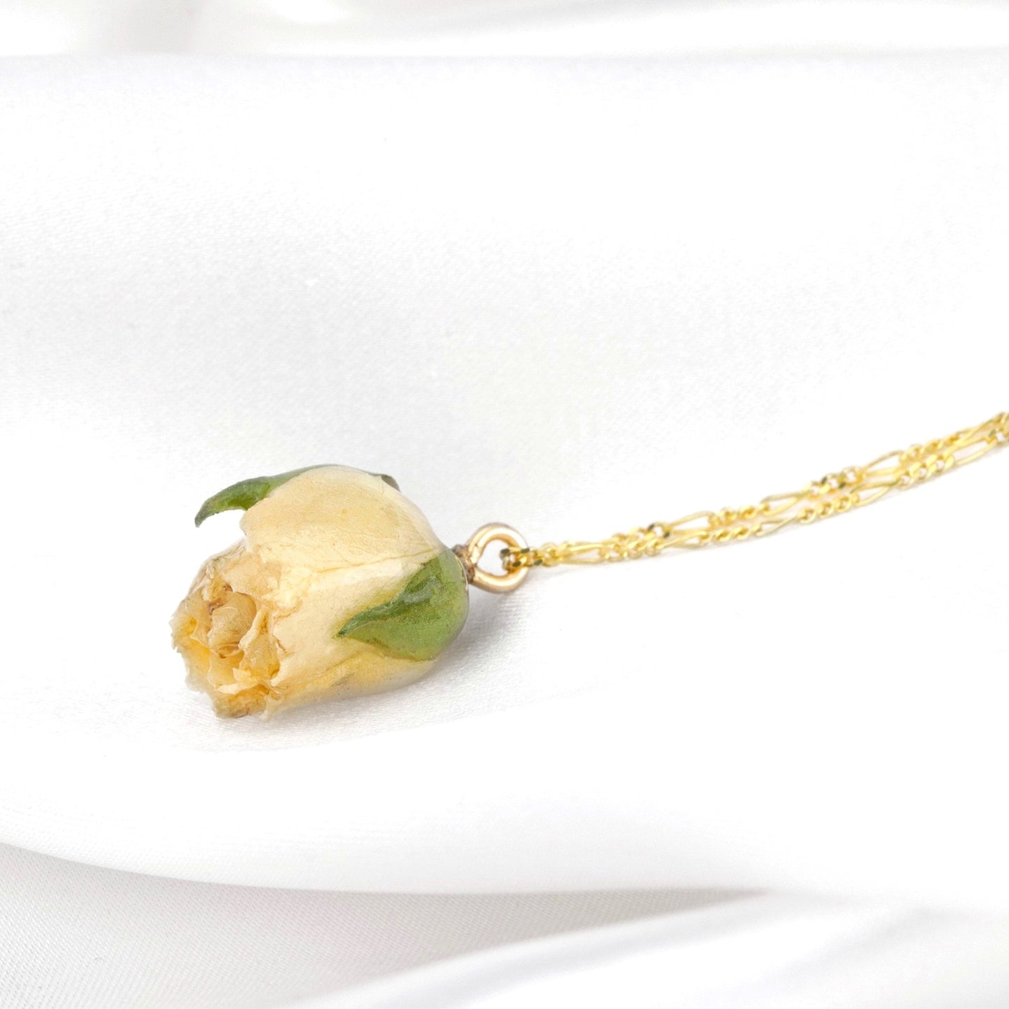 925 Sterling Gilded Chain "Real Rose"
