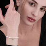 925 Sterling Silver Engater Pearl Bransoletka "Drzewo życia" - ARM925-32