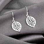 Silber Blätter Ohrringe - 925 Sterling Ohrringe - OHR925-13