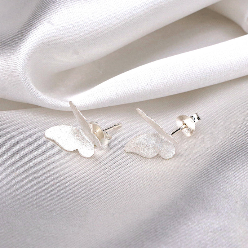 Mini Motyle Stadniny Kolczyki - Minimalistyczny 925 Sterling Silver Earrings - Ear925-73