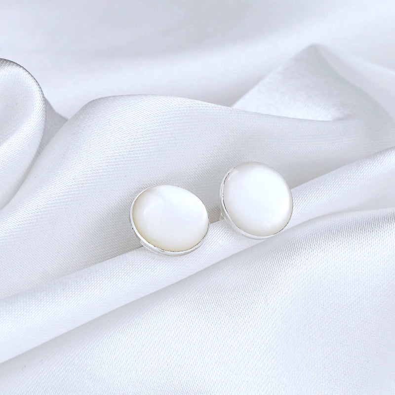 Pearl mini stadniny kolczyki - 925 Sterling Silver Minimalistyczne kolczyki - EAR925-128