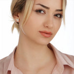 Mini Motyle Stadniny Kolczyki - Minimalistyczny 925 Sterling Silver Earrings - Ear925-73