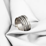 925 Sterling Silver Greating / Medytacja Ring - RG925-18