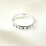 Uwielbiam ring journey - 925 Sterling Silver Grawerowanie Ring Finger - RG925-55