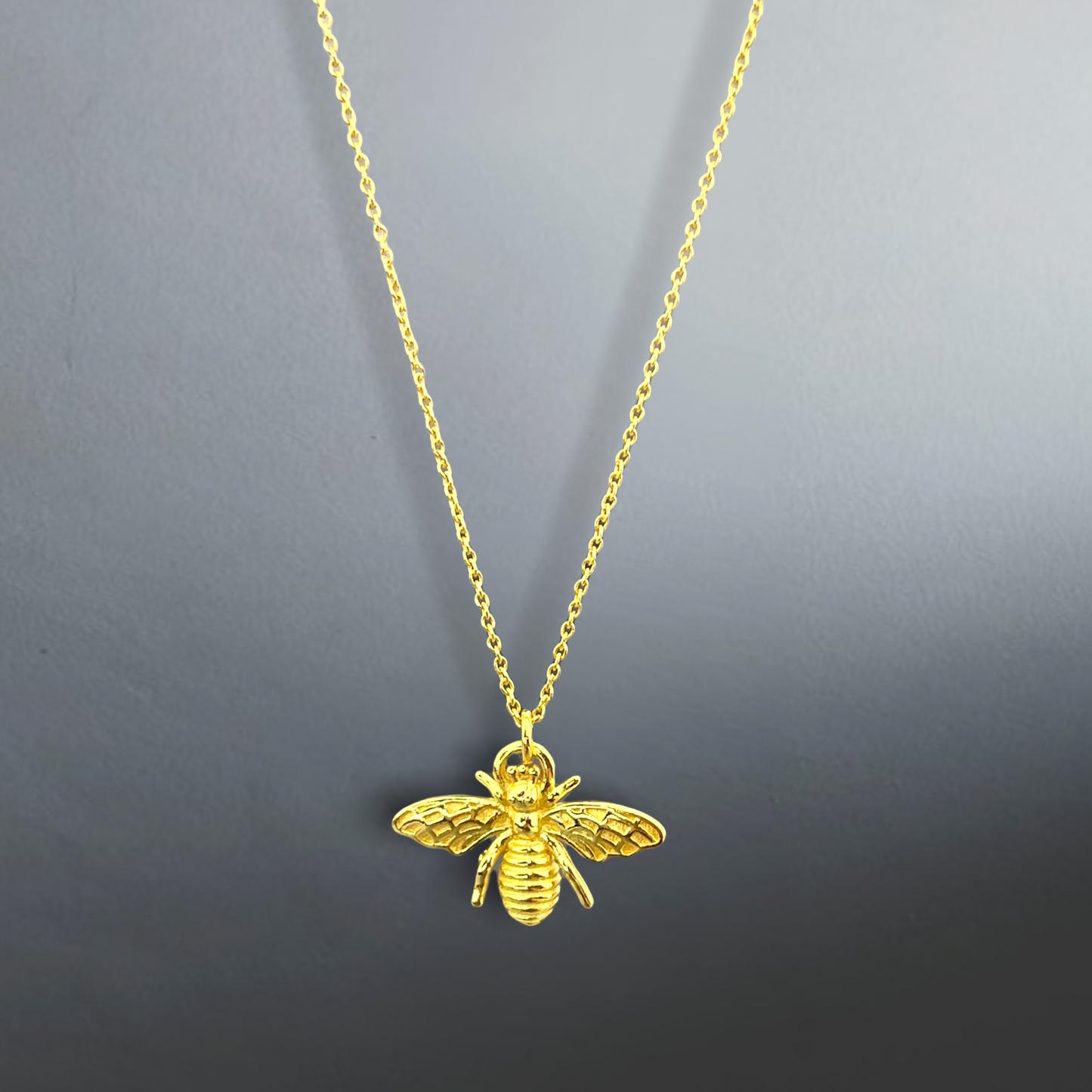 Golden Bee 925 Sterling Gilded Łańcuch - Pomysł na prezent dla ciężko pracujących pszczół - K925-59