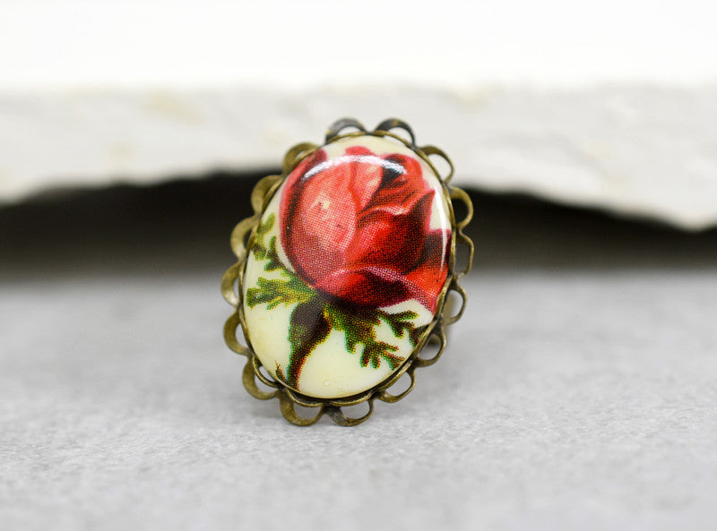 Vintage Rose Brąz Ring Vinrin-10
