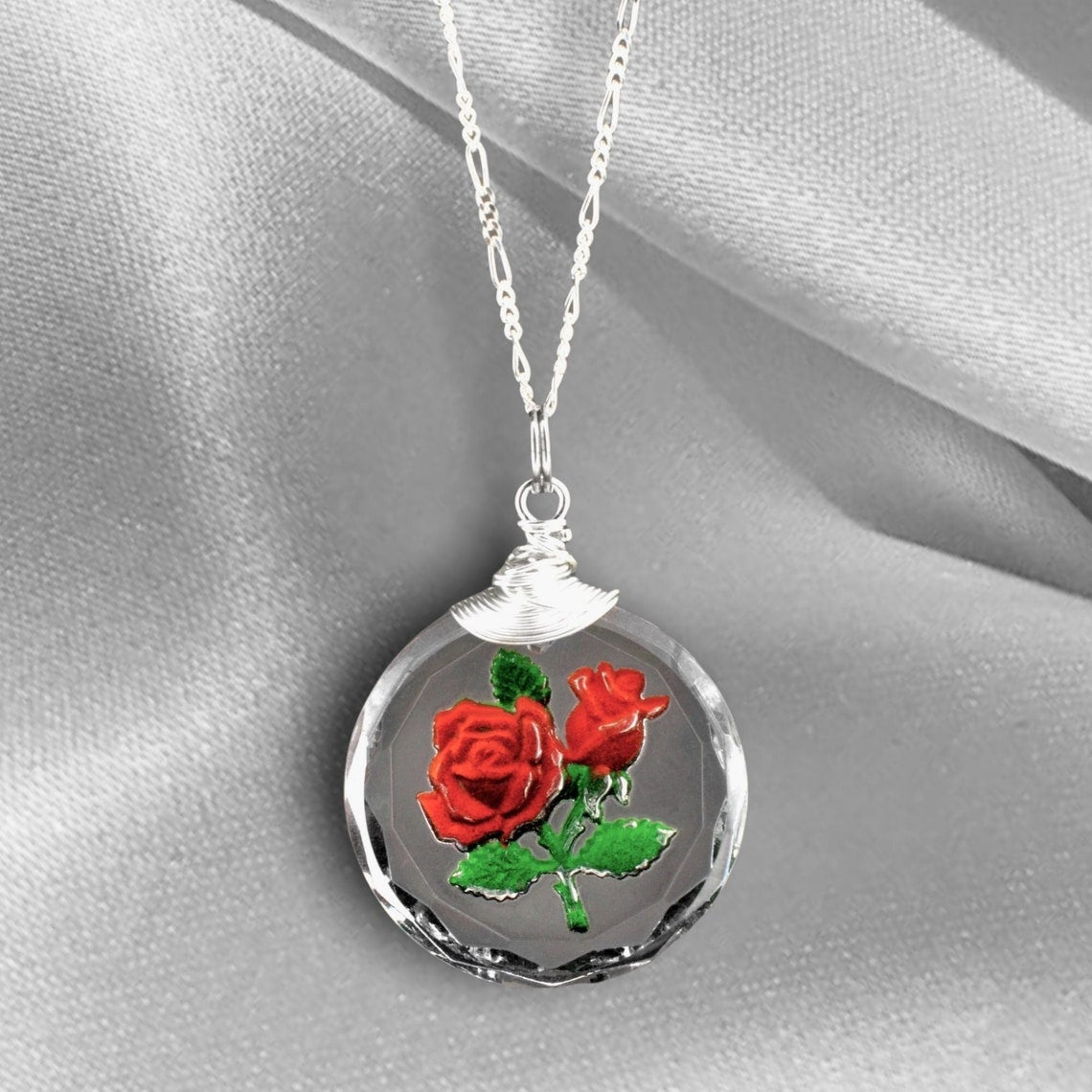 925 Sterling Silver Chain "Róże" - K925-47