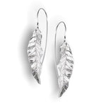 Lange Blätter Ohrringe - 925 Sterling Silber Ohrhänger - Eleganter Naturschmuck  - OHR925-122