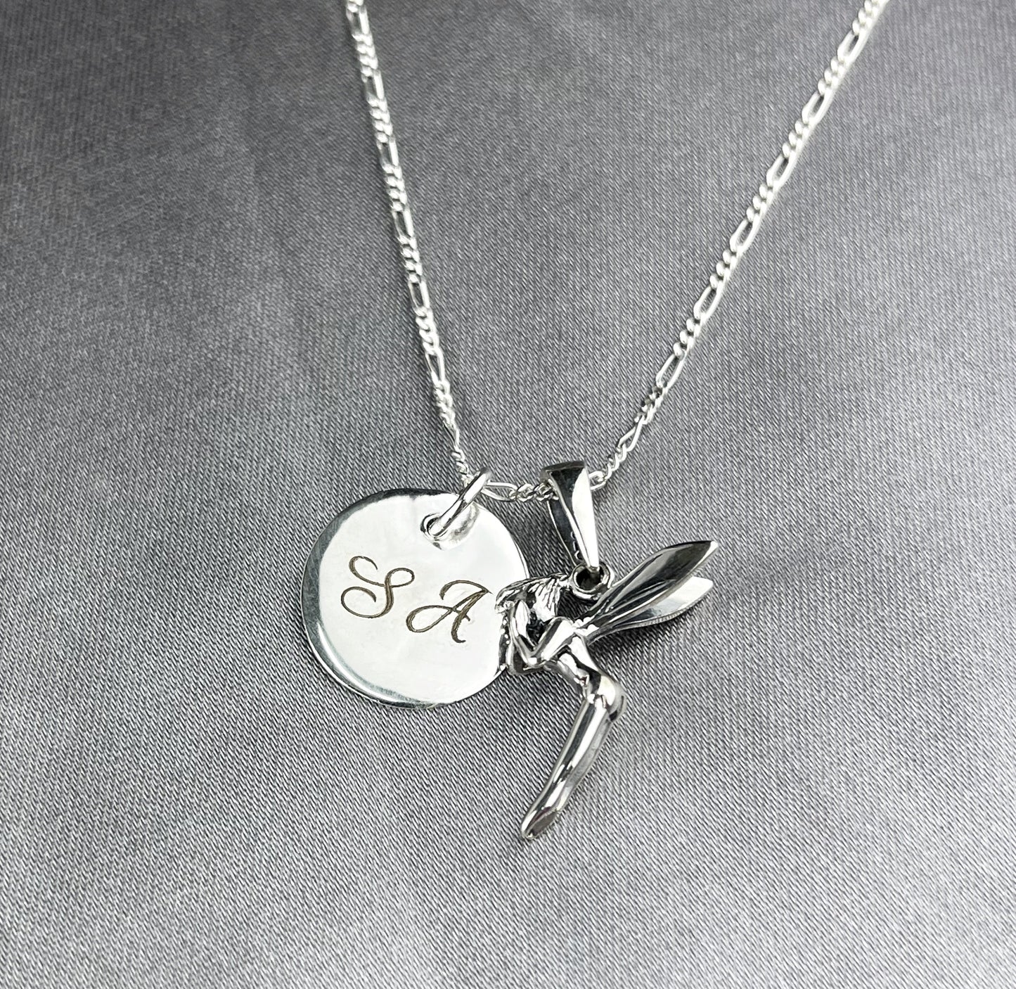 925 Lucky Fairy Letter Chain Sterling Silver - K925-86