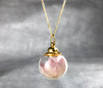 925 Sterling Gilded Chain "Real Cherry Blossom"