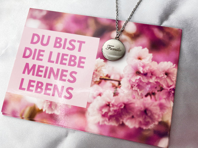 Geschenkkarte "Du bist die Liebe meines Lebens"