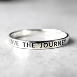 LOVE THE JOURNEY 925 Sterling Silber Ring (unisex) - RG925-55