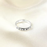 Uwielbiam ring journey - 925 Sterling Silver Grawerowanie Ring Finger - RG925-55