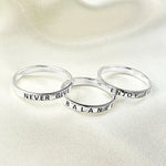 ENJOY LIFE Ring - 925 Sterling Silber Gravur Stempel Fingerring RG925-48