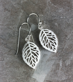 Silber Blätter Ohrringe - 925 Sterling Ohrringe - OHR925-13