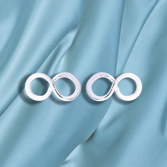 925 Srebro Silver Mini Stud Earrings "Infinity" - EAR925-110