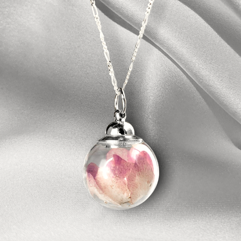 925 Sterling Silver Chain "Real Cherry Blossom" - K925-145