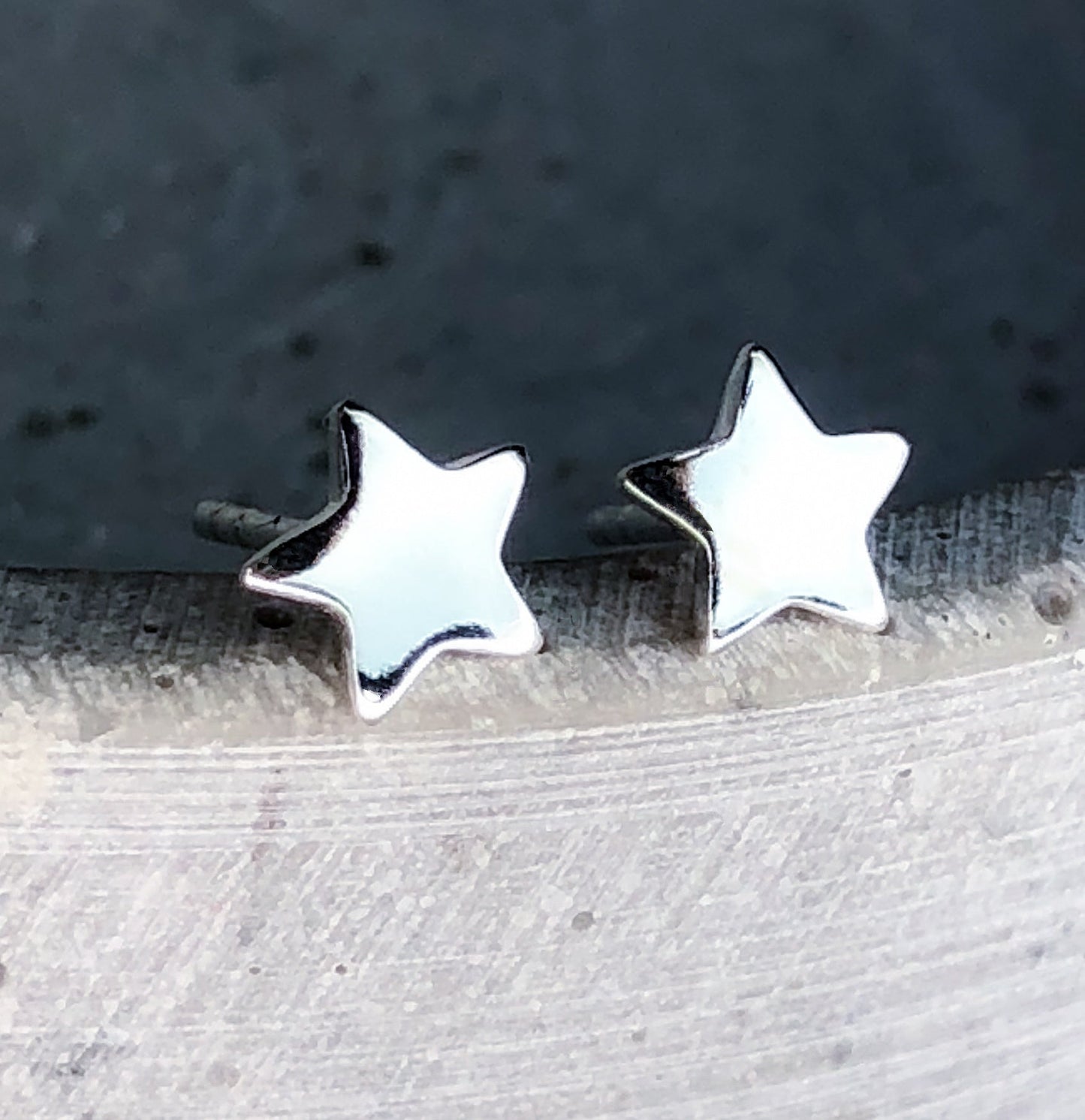 Mini 925 Sterling Silver Stud Kolczyki "Gwiazdy"