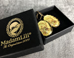 Bronze Ohrringe im Vintage-Stil "Liebespaar"